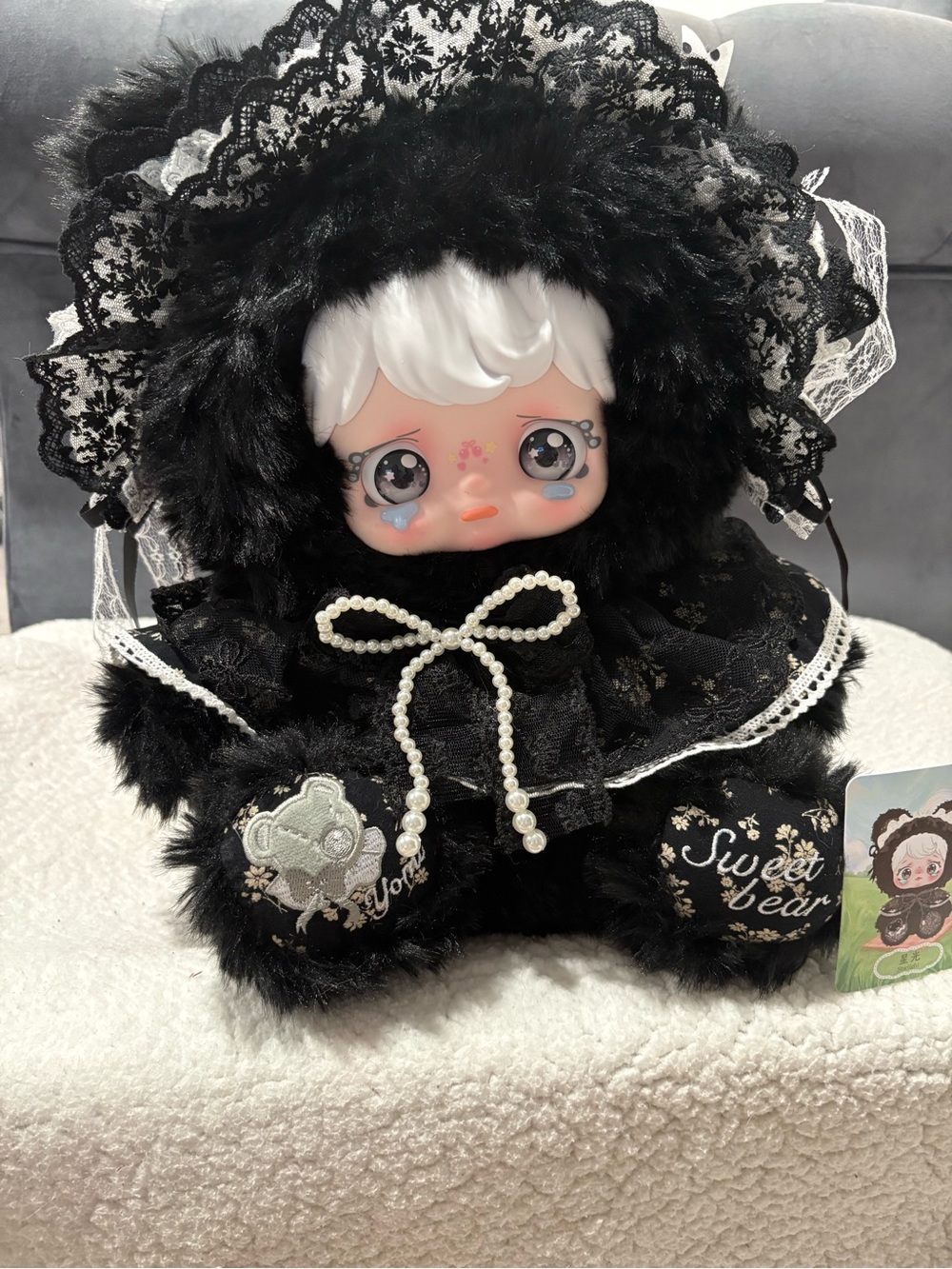 Yomi Pastoral Verse 800% Black “Starlight” Plush with 3 Sets of Eyes